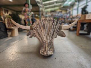 Beeld drijfhout Buffel 140cm eliassen.nl