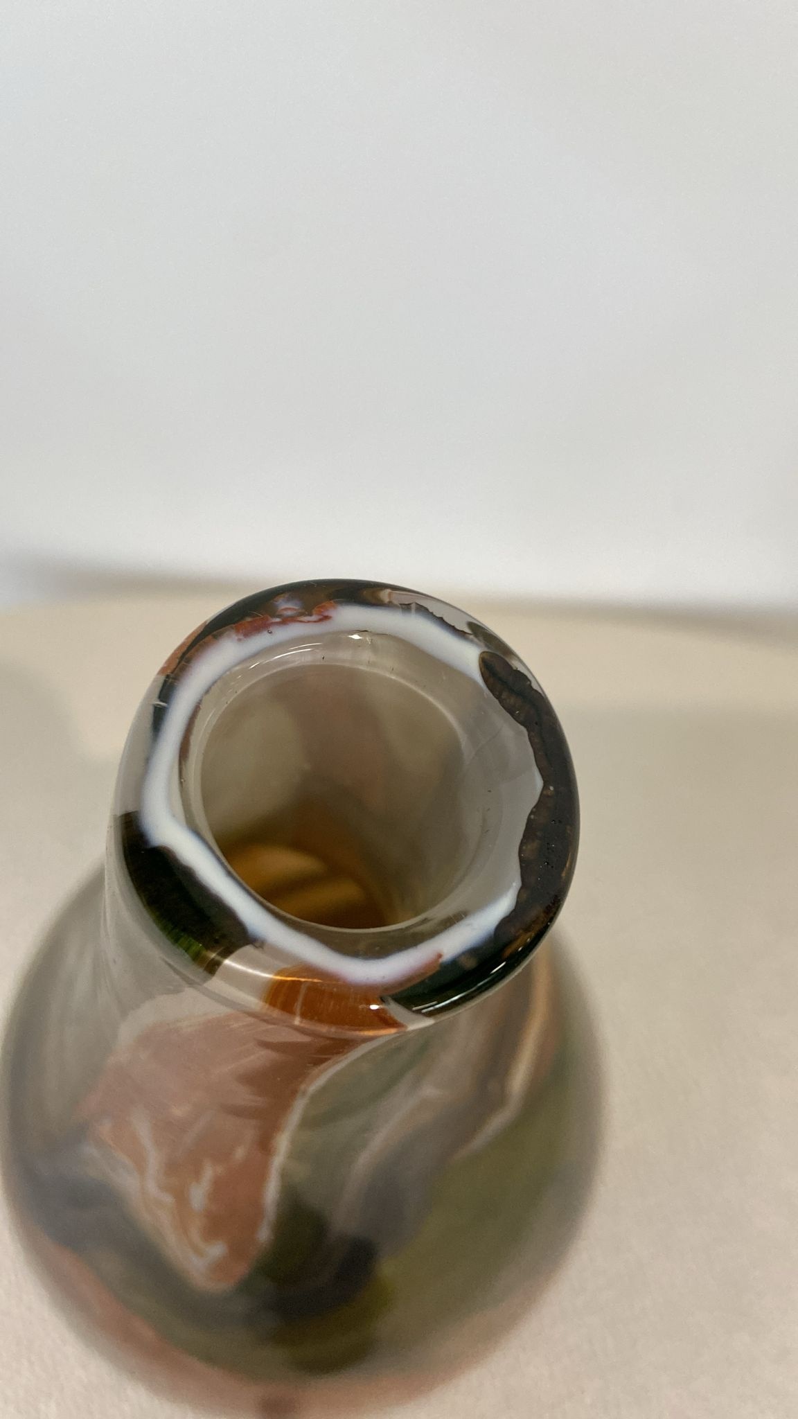 Glasvaasje Pisa Indian summer 18cm eliassen.nl 2