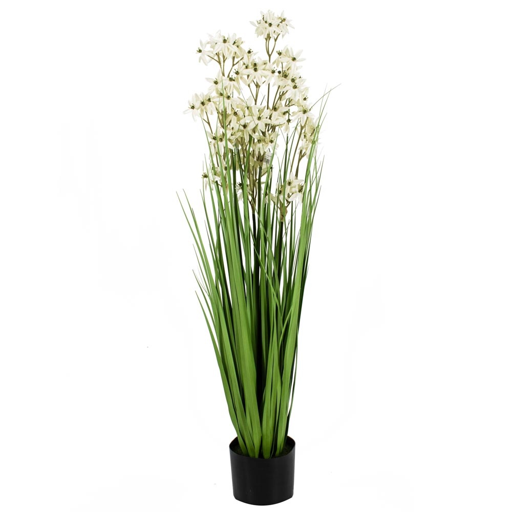 Kunstplant Gras Allium wit 110cm Eliassen.nl  rp2362