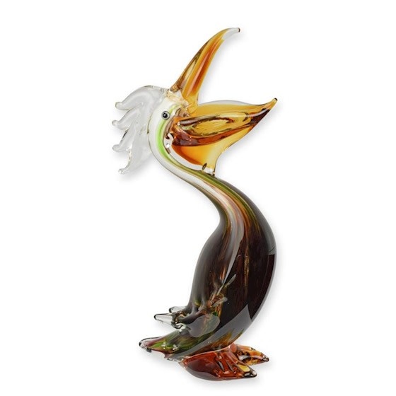 Pelican made of glass Eliassen.nl MG-177