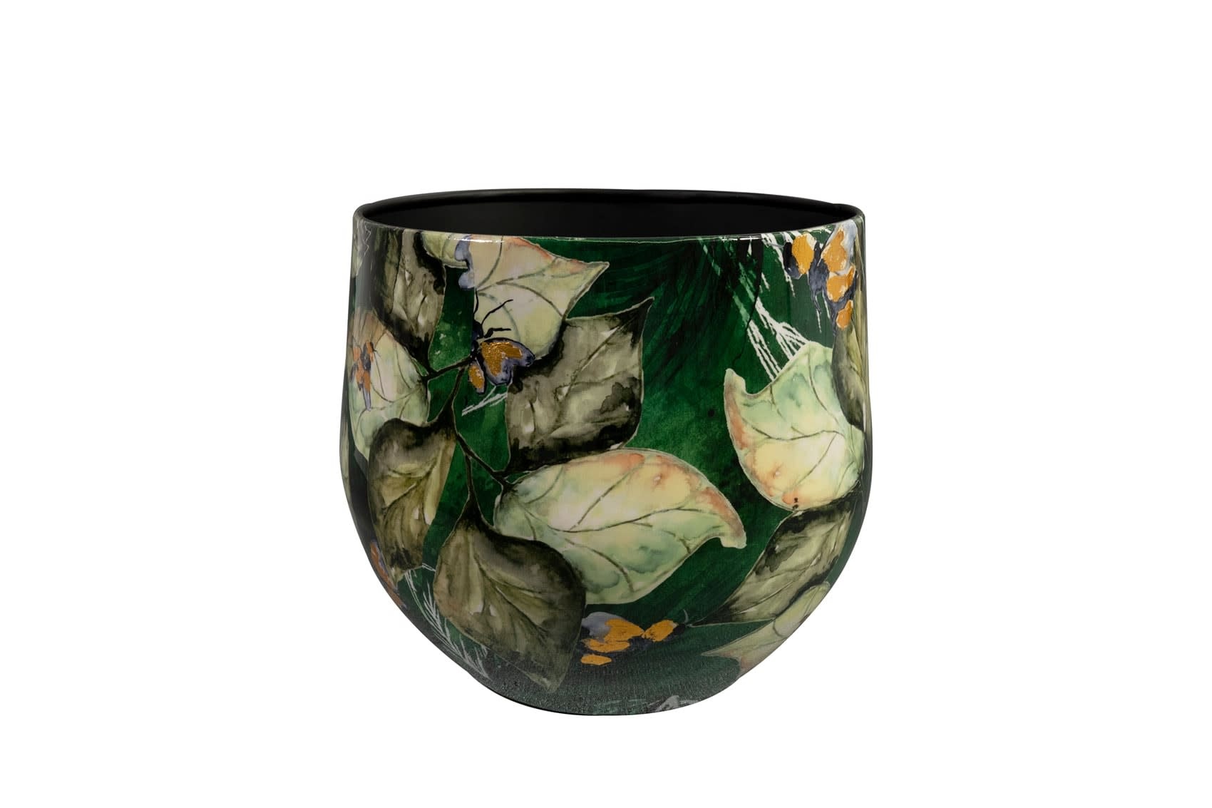 Pot metal Bee Green wide in 3 sizes eliassen.nl 170207b