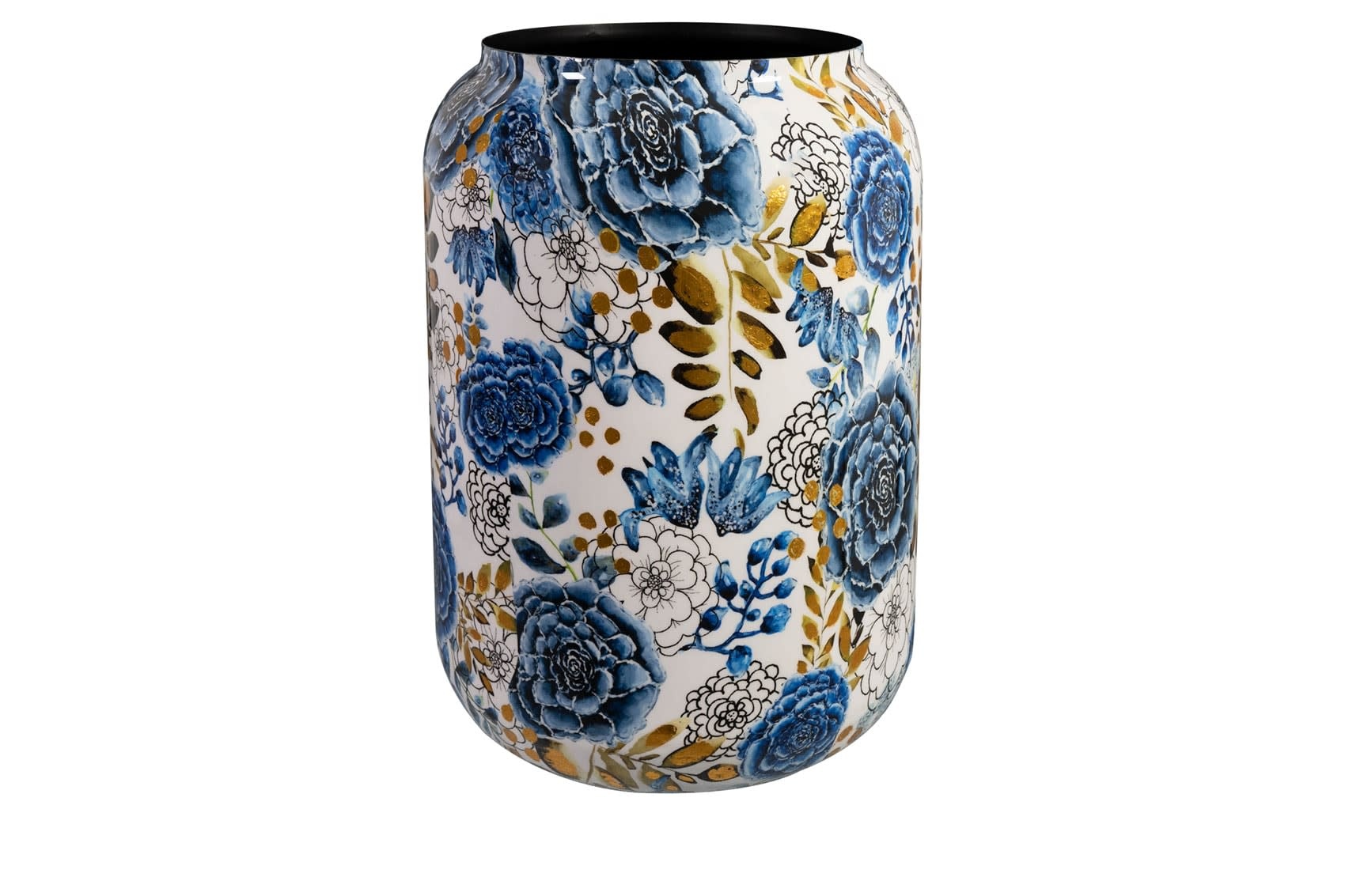 Topf Metall holländisch blau hoch in 2 Größen eliassen.co.uk 3