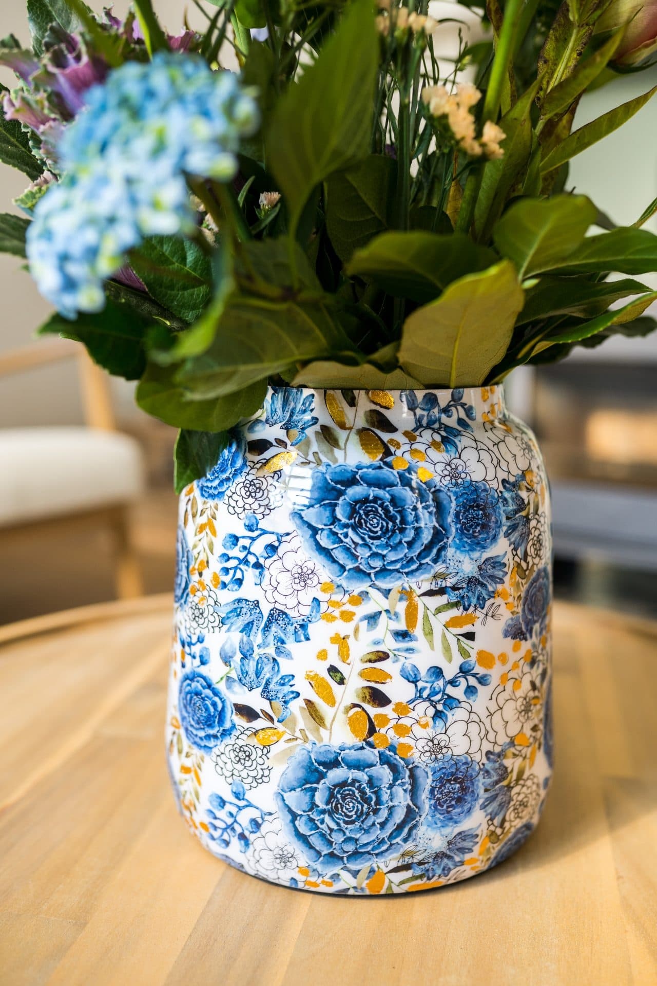 Topf Metall holländisch blau hoch in 2 Größen eliassen.co.uk 6