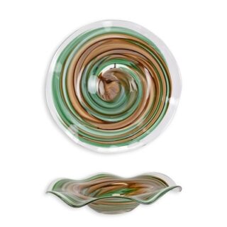 Schaal glas Draaikolk groen Eliassen.nl GV-204