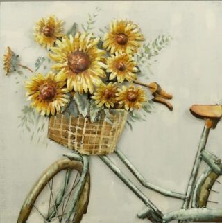 Gemälde-3d-metall-fahrrad-mit-blumen-60x60cm