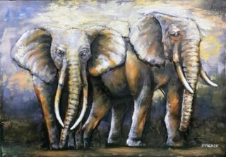 Schilderij 3d Olifanten Eliassen.nl Mg-104