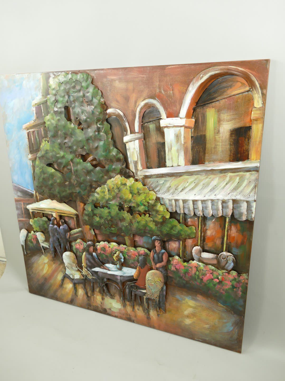 Gemälde 3d Terrasse vor großem Gebäude Eliassen.nl 340054