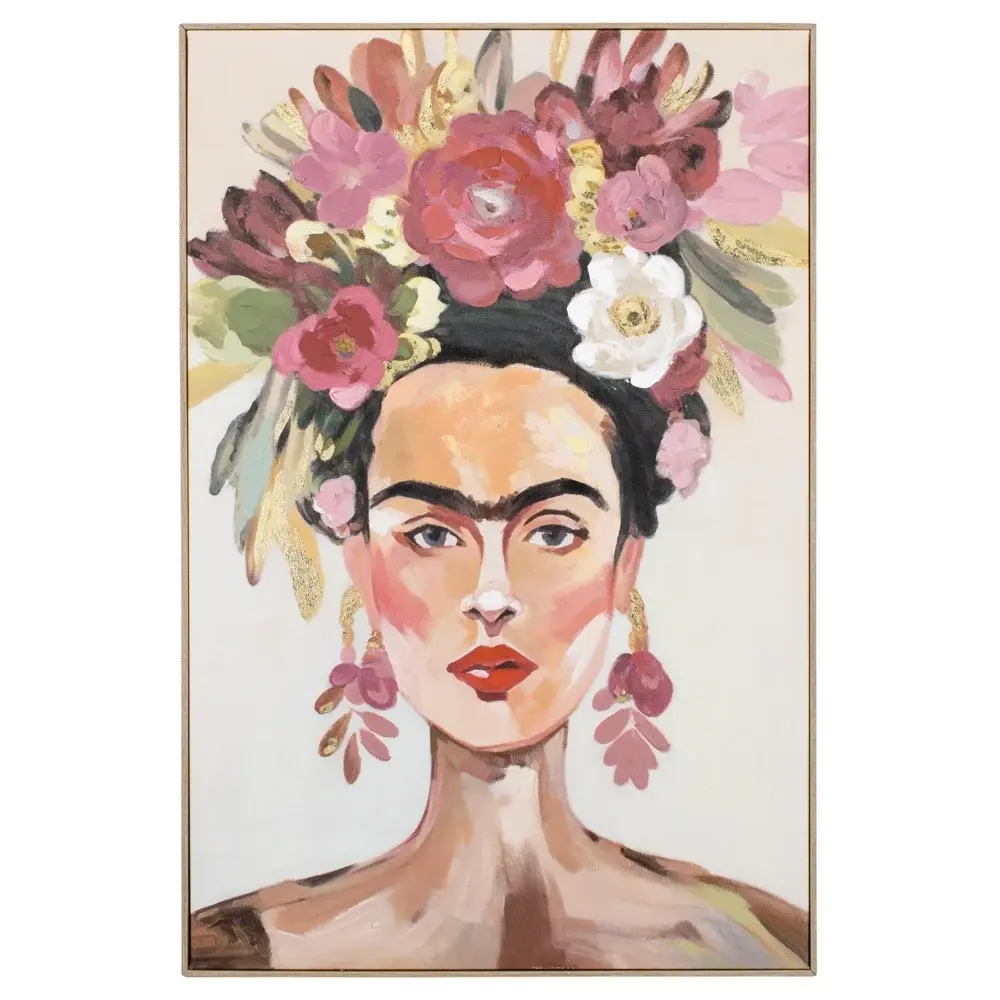 Gemälde Frida Kahlo Pastell 100x150cm Eliassen.nl