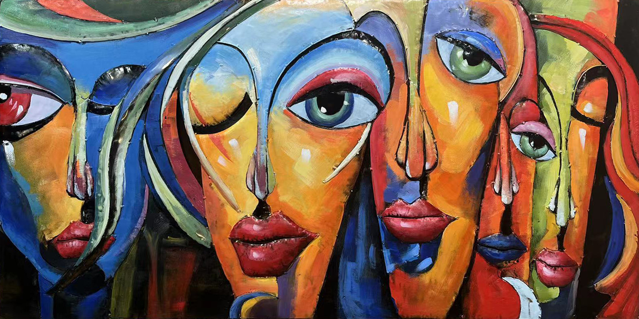 schilderij metaal big eye - Eliassen.nl