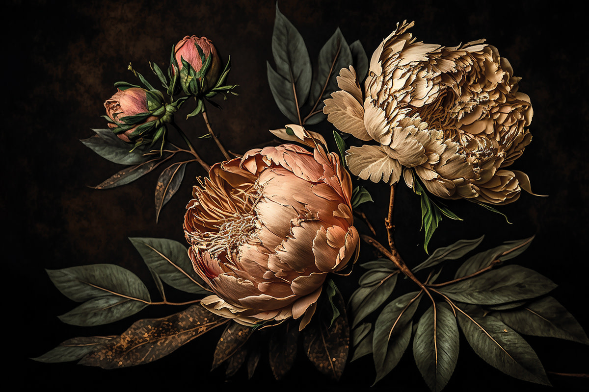 Tafel für Gemälde Eliassen.de 240004-vintage-bloom