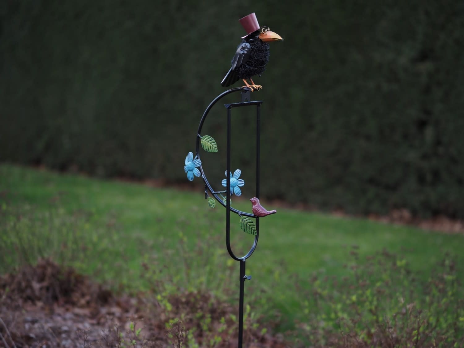 Garden balance Bird with hat Eliassen.nl MD17374