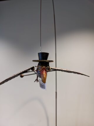 Garden stick floating with rod flying wise owl with hat 195cm eliassen.co.uk 1