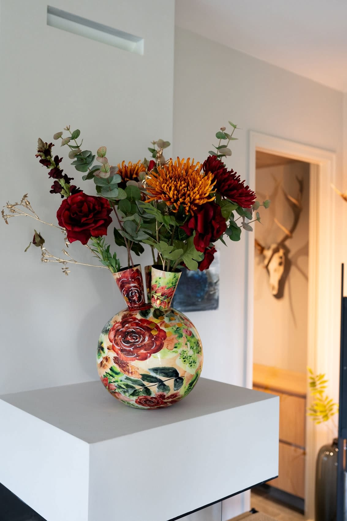 Tulpenvaas metaal Rose Rouge in 2 maten eliassen.nl 3