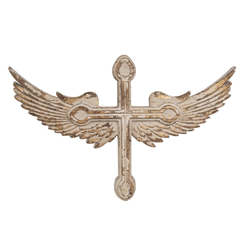 Wall decoration Wings with cross Eliassen.co.uk 6h2384