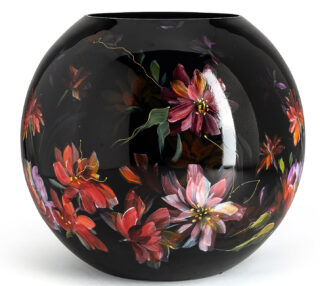 Globus Vase Fidrio Black Beauty Durchmesser 25cm