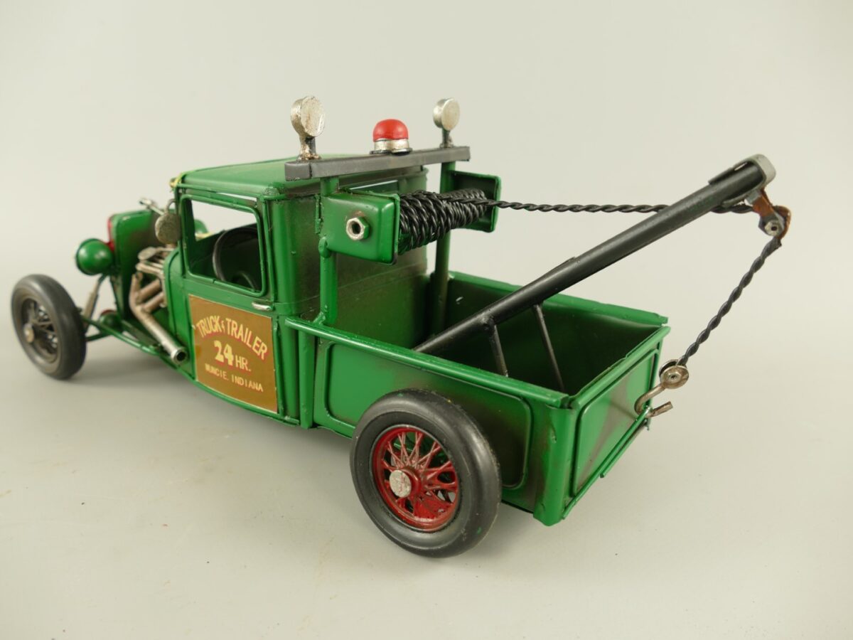Miniatuur model Oldtimer sleepwagen groen 30cm 331094 eliassen.nl 6