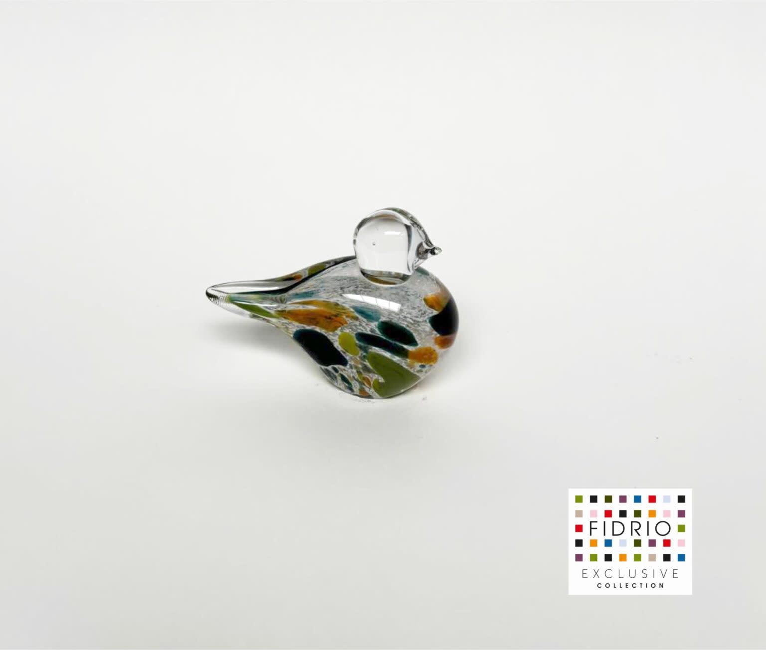Beeld glas Vogel Colori klein eliassen.l