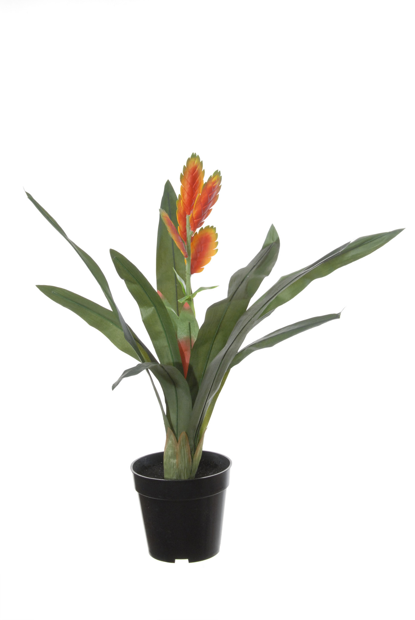 Kunstplant Aechmea chantinii 60cm oranje Eliassen.nl 40804 502
