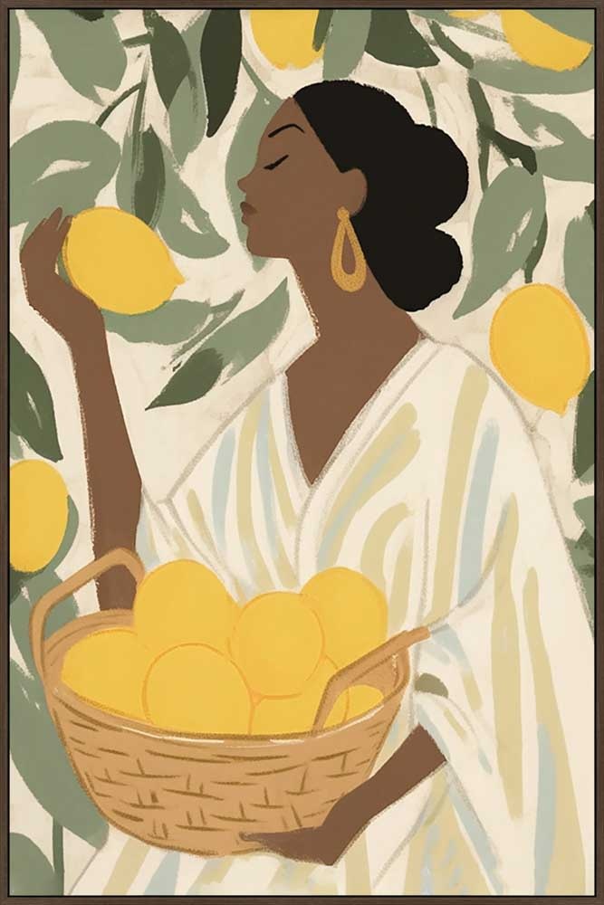 Painting Woman with lemons left Eliassen.nl fk9035