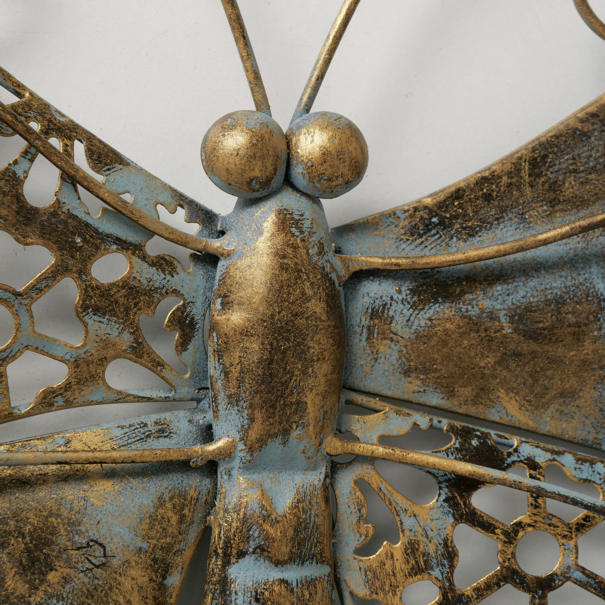 Wall decoration Butterfly large antique brown 41cm