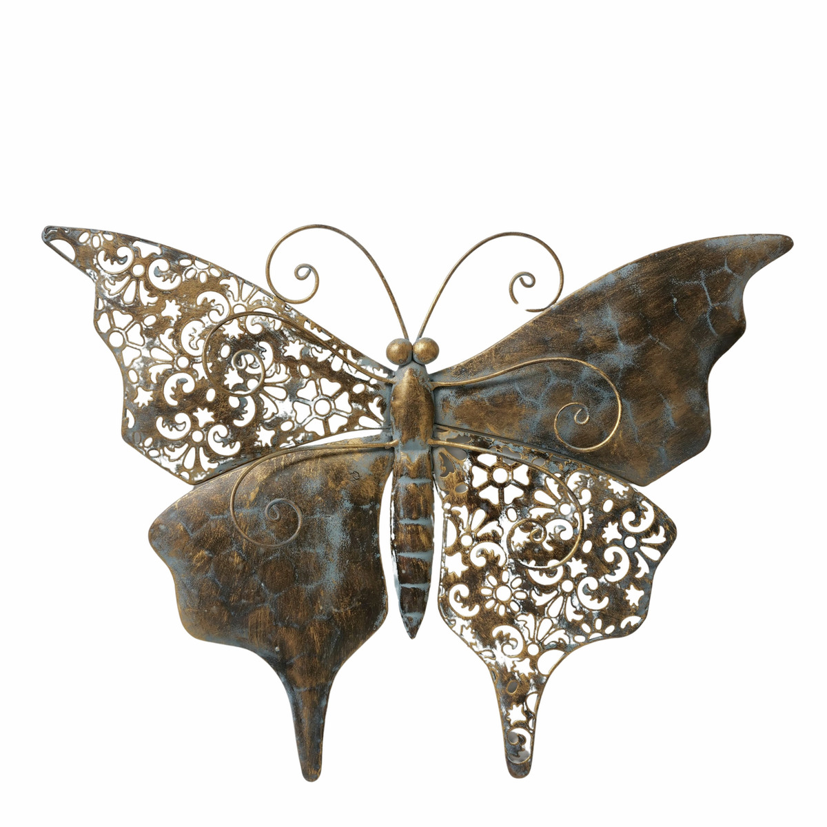 Wall decoration Butterfly large antique brown 41cm