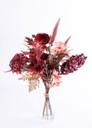 Mixed bouquet bordeau L 9 stems eliassen.nl 2