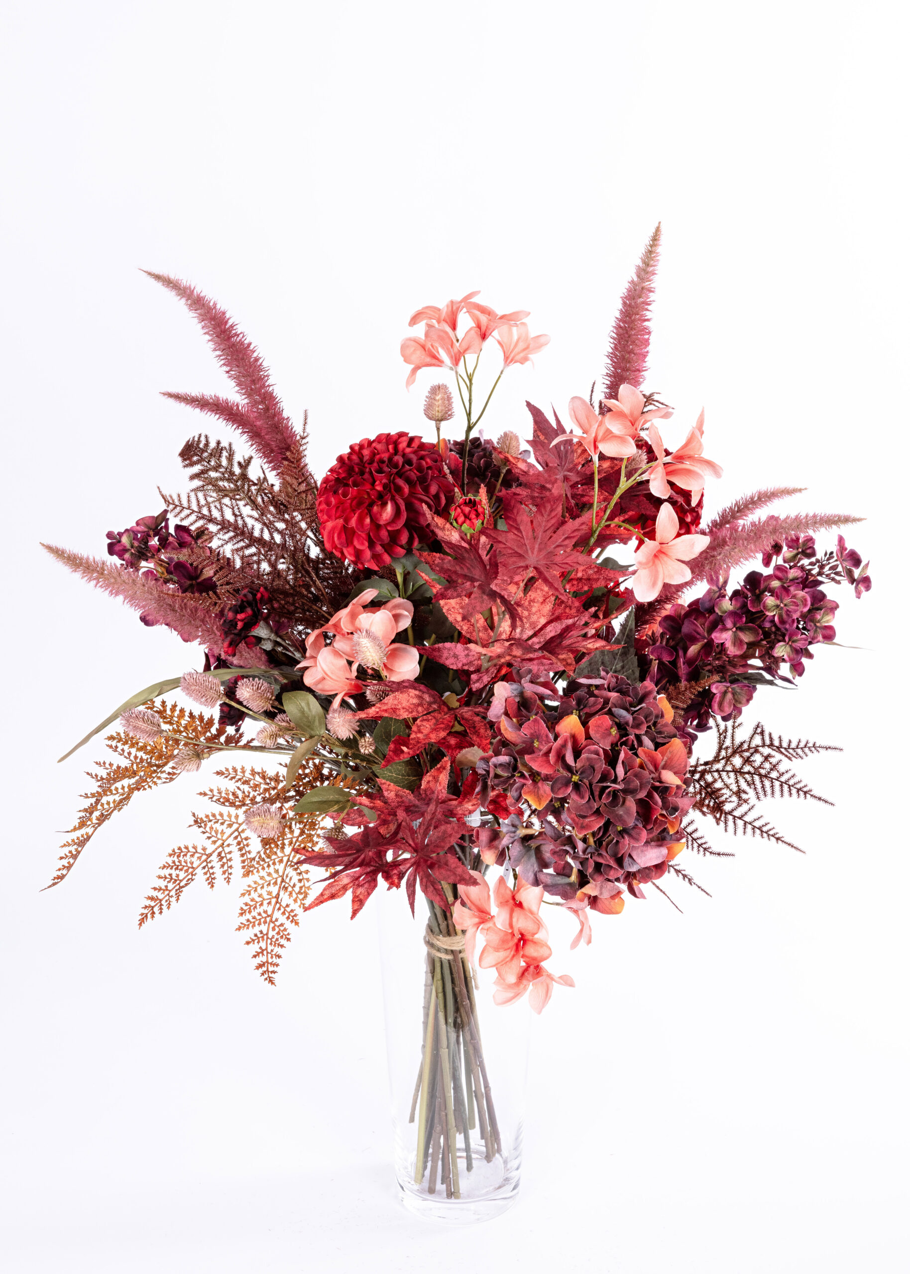 Gemengd boeket bordeau XL 18 stelen eliassen.nl 2