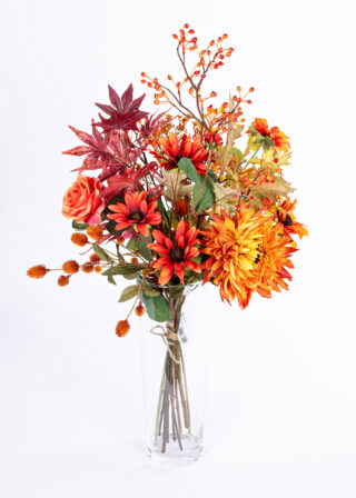 Mixed bouquet orange L 9 stems eliassen.nl 2