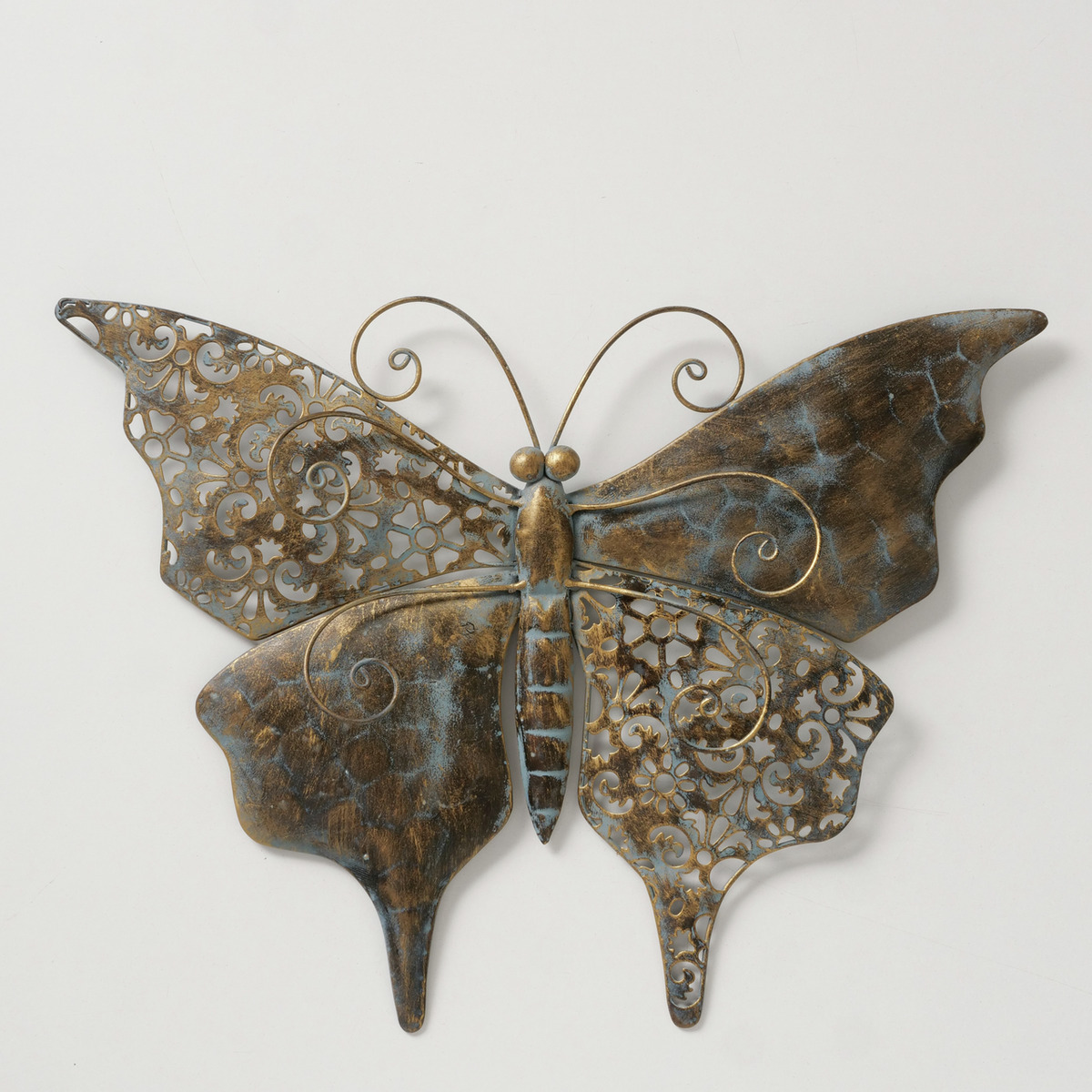 Wall decoration Butterfly large antique brown 41cm
