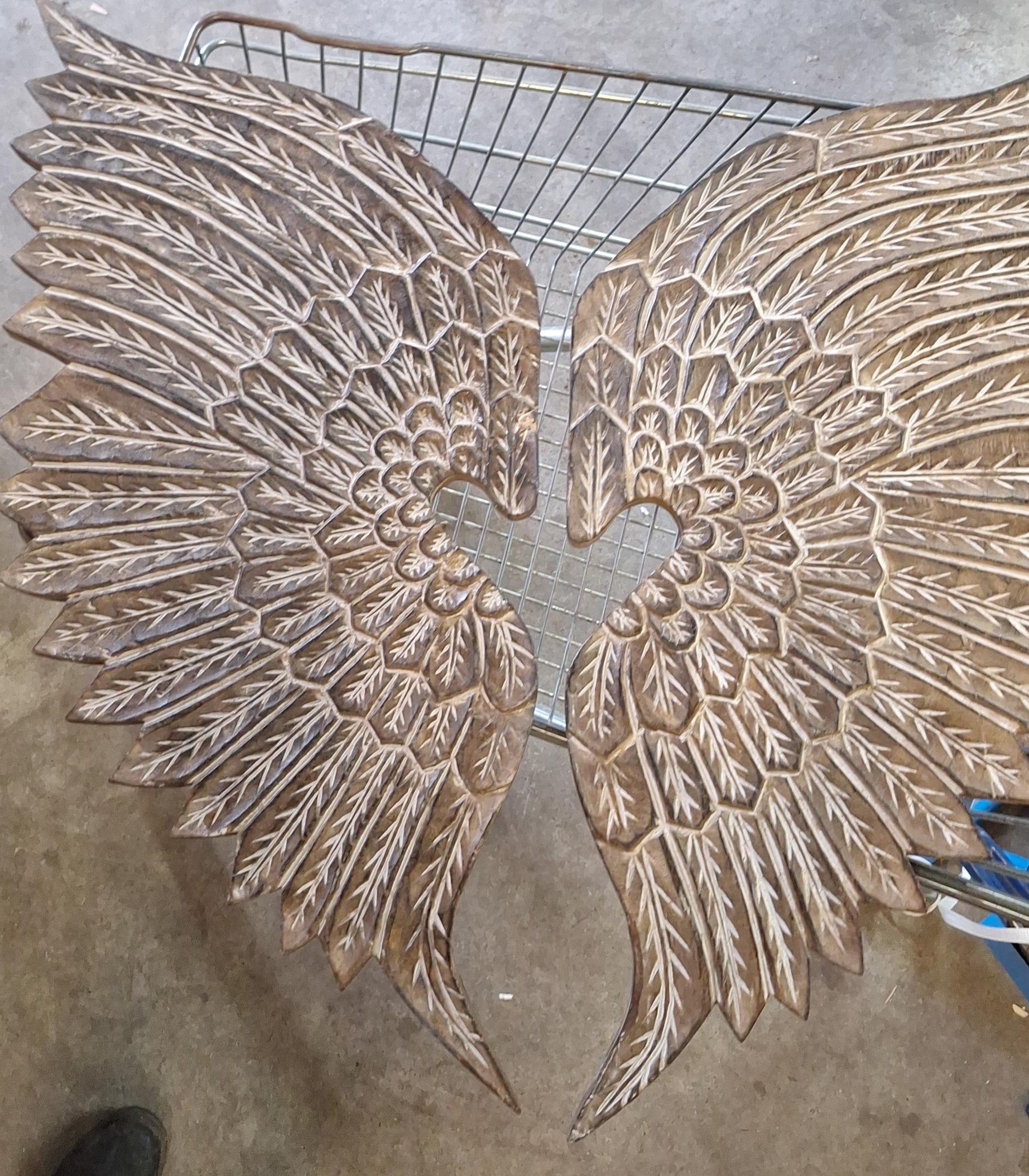 Wall decoration wood Wings 80cm