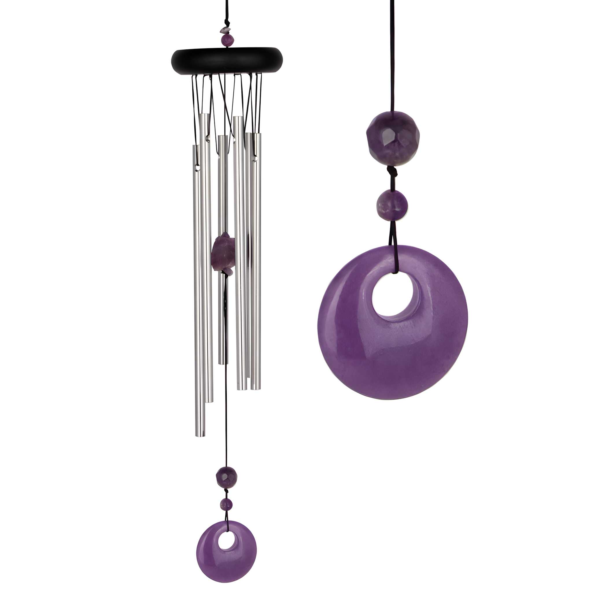 Windgong Chakra Amethyst 47cm eliassen.nl CCAM