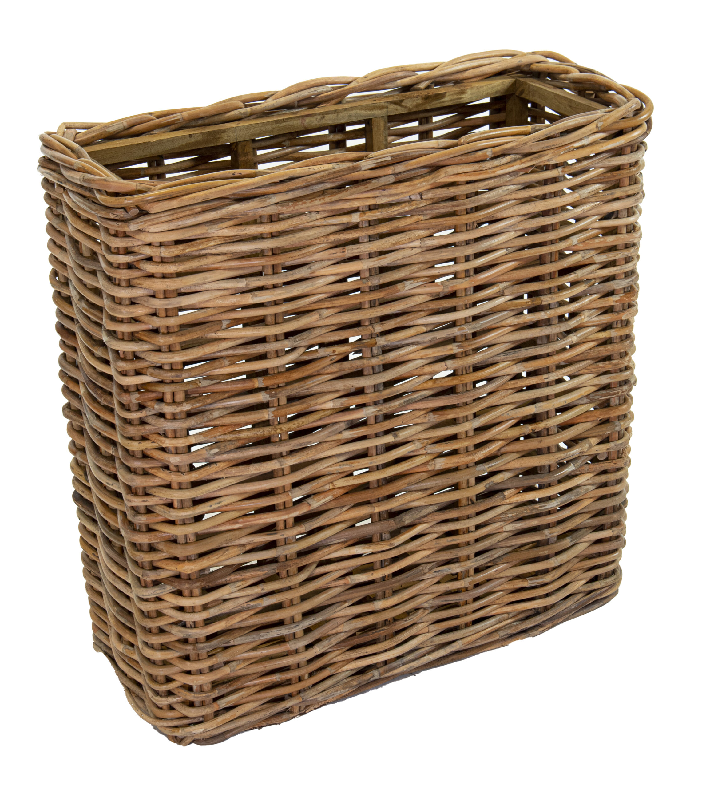 Blumenkasten Rechteck aus dickem Rattan 93cm mit Innenbehälter