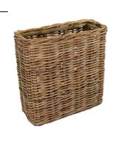 Blumenkasten Rechteck aus dickem Rattan 93cm mit Innenbehälter