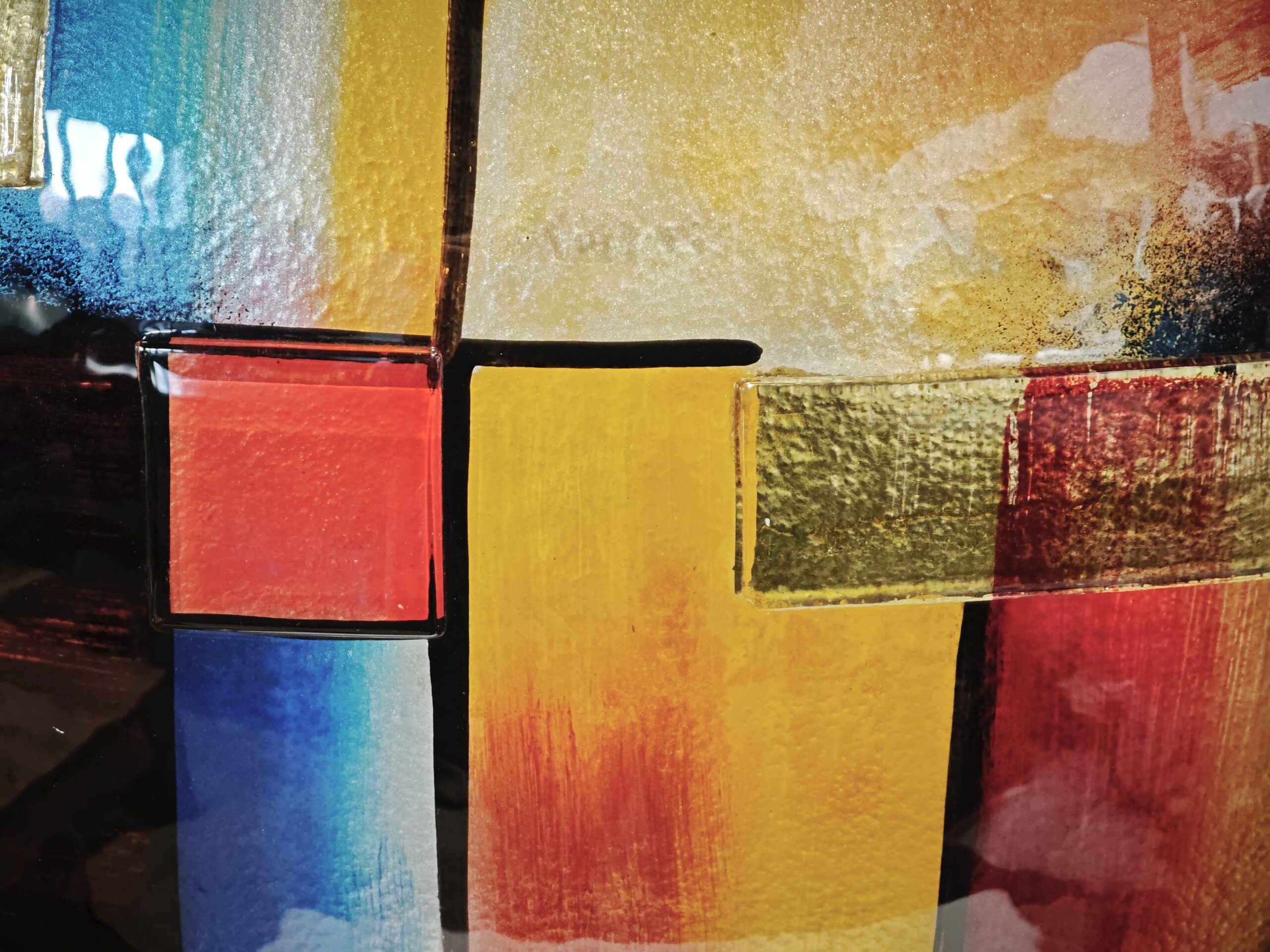 Glass vase large round Sunshine 50cm