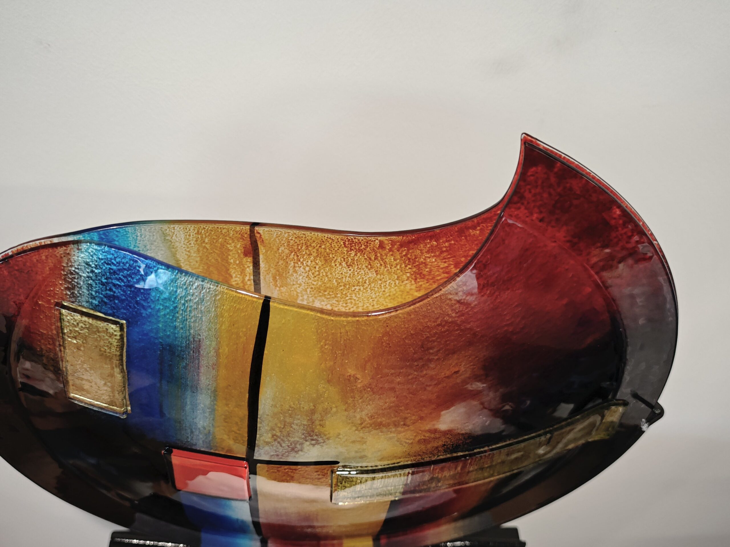 Glass vase large round Sunshine 50cm