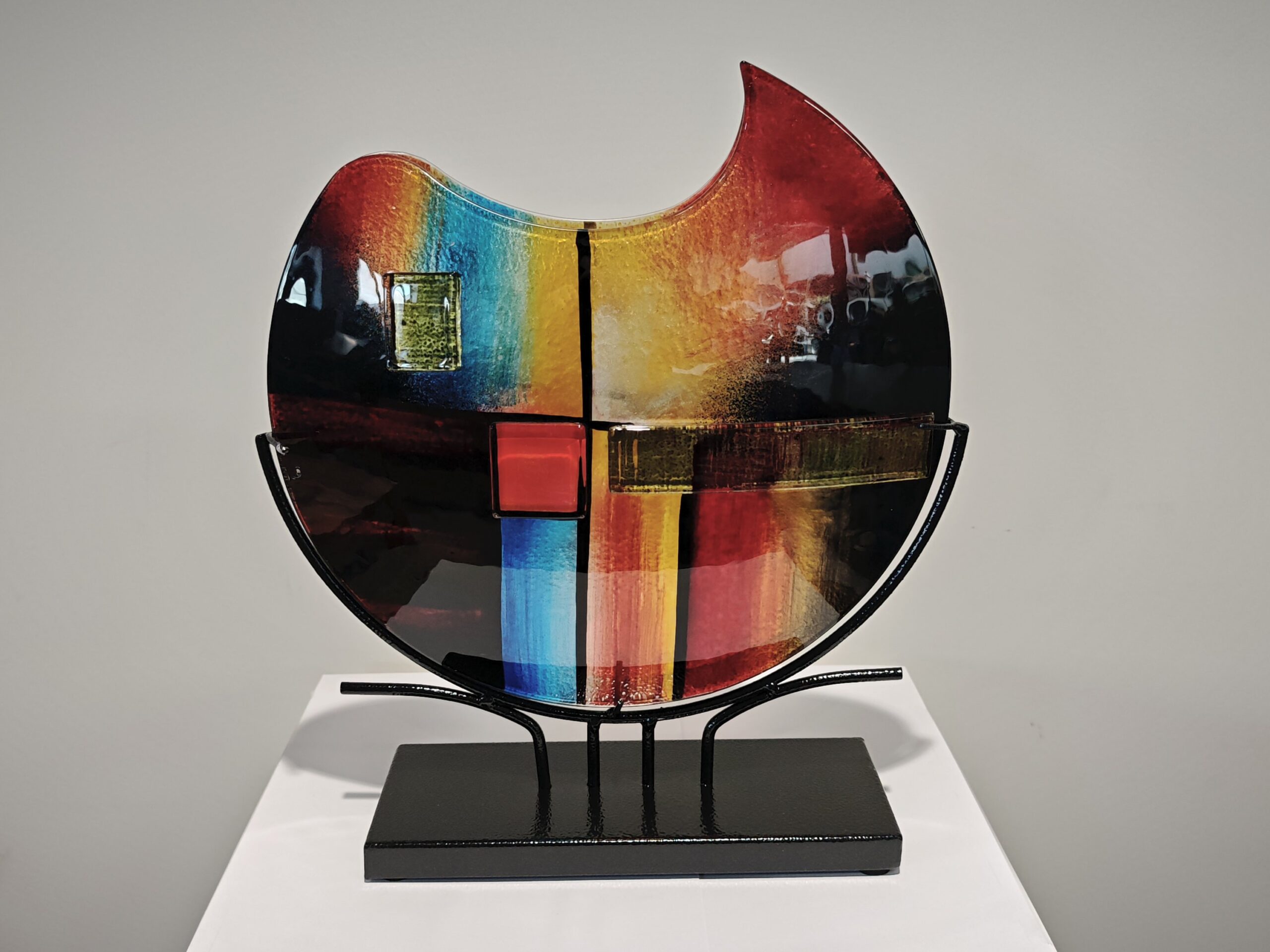 Glasvase rund Sunshine 39cm