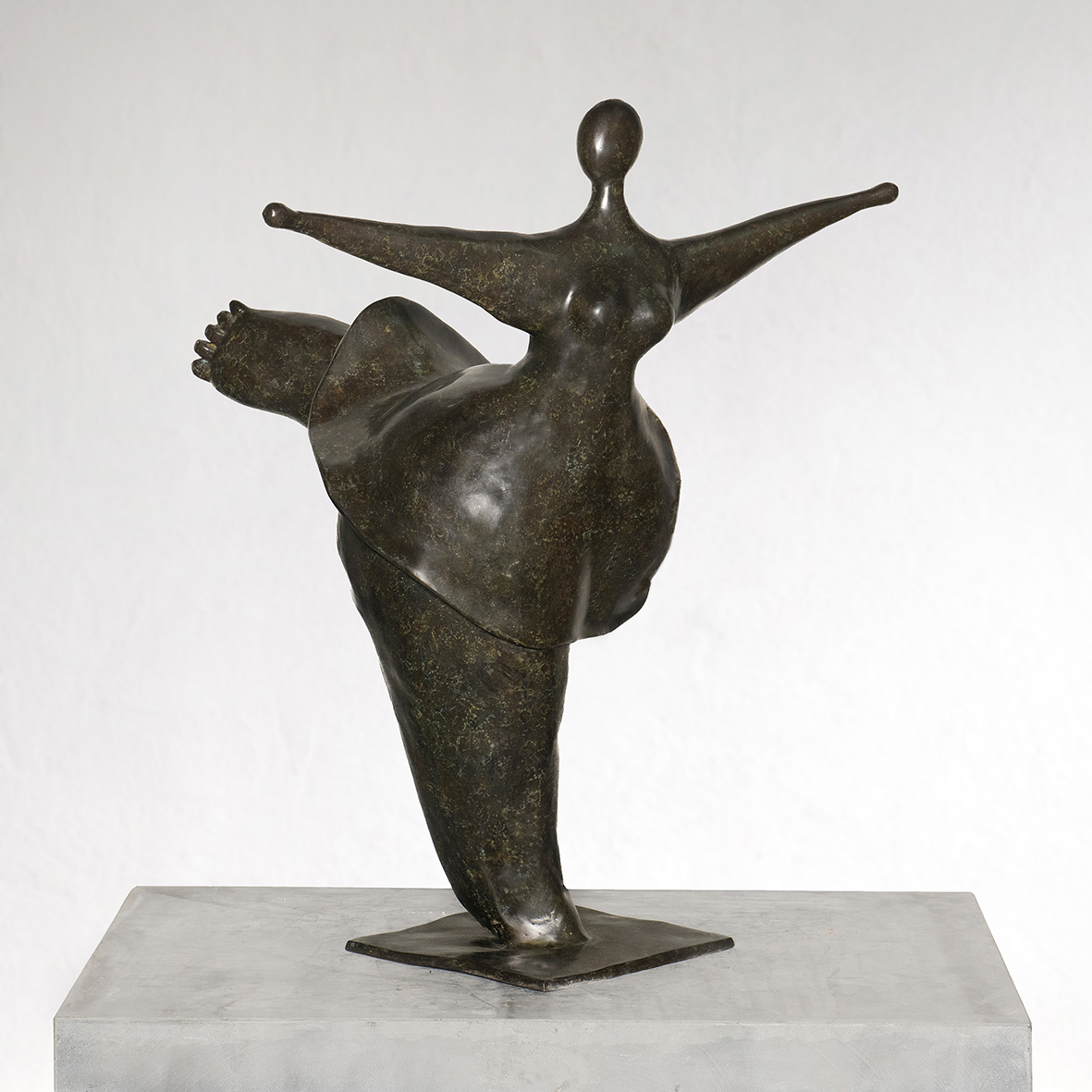 Beeld Dikke Ballerina brons 87cm