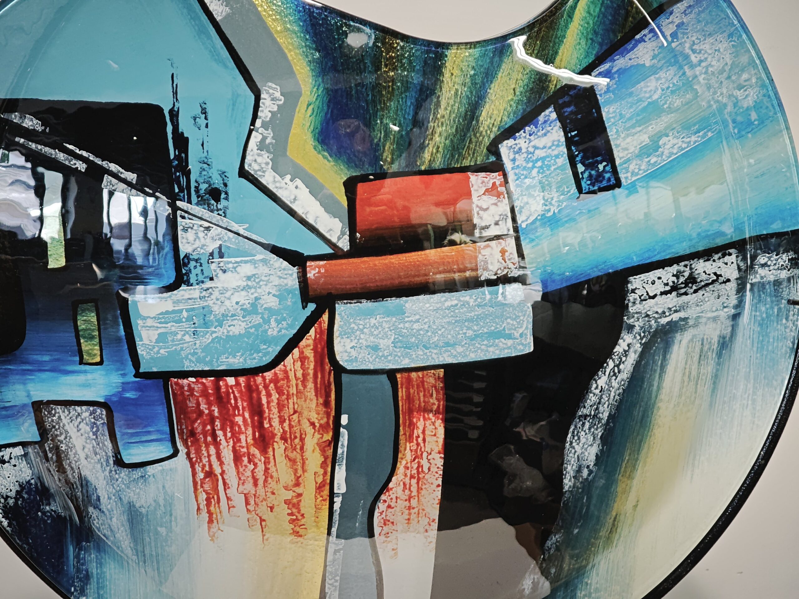 Große runde Glasvase Heaven 50cm