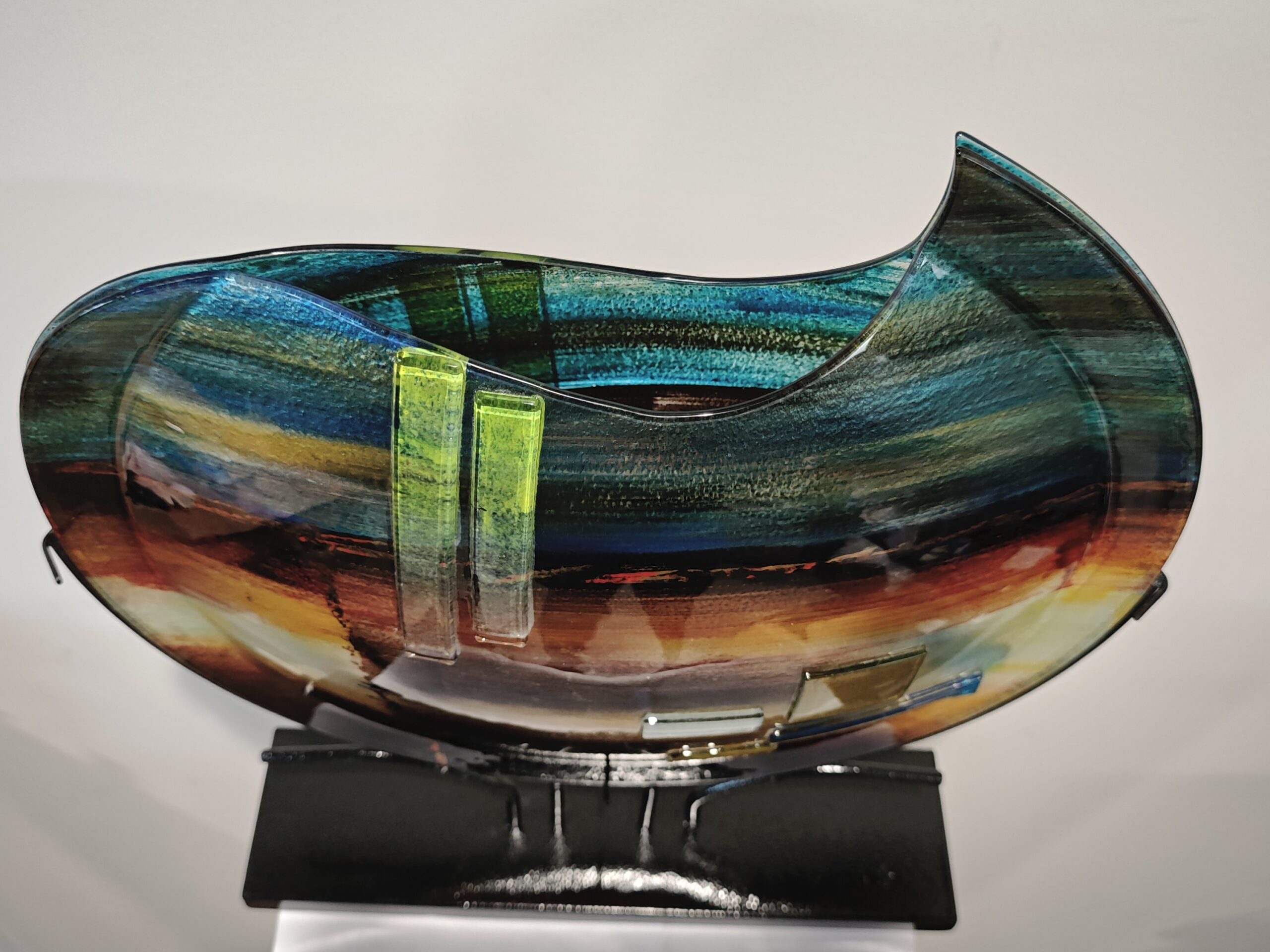 Glasvase groß rund Desert 50cm