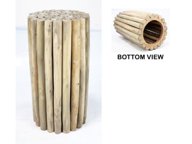 Zuil rond Teak 36x36x70cm