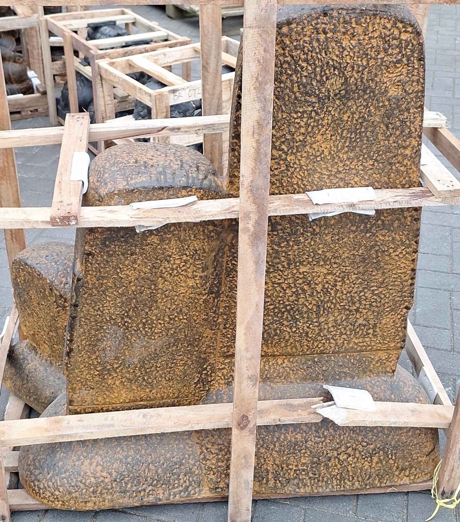 Dreifache Moai-Statue 100cm