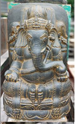 Statue Ganesha mit Aura 60cm