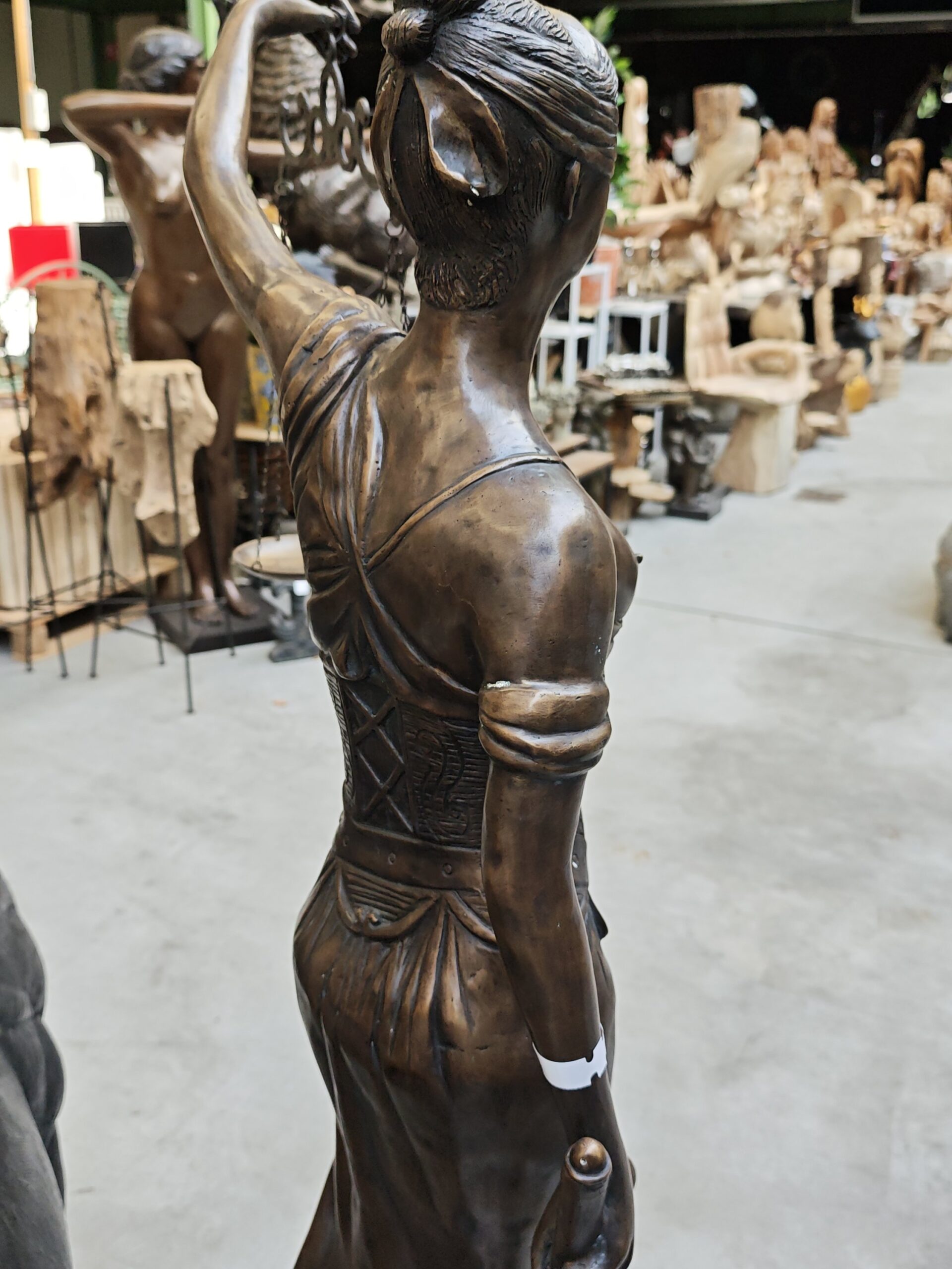 Beeld Vrouwe Justitia brons 160cm