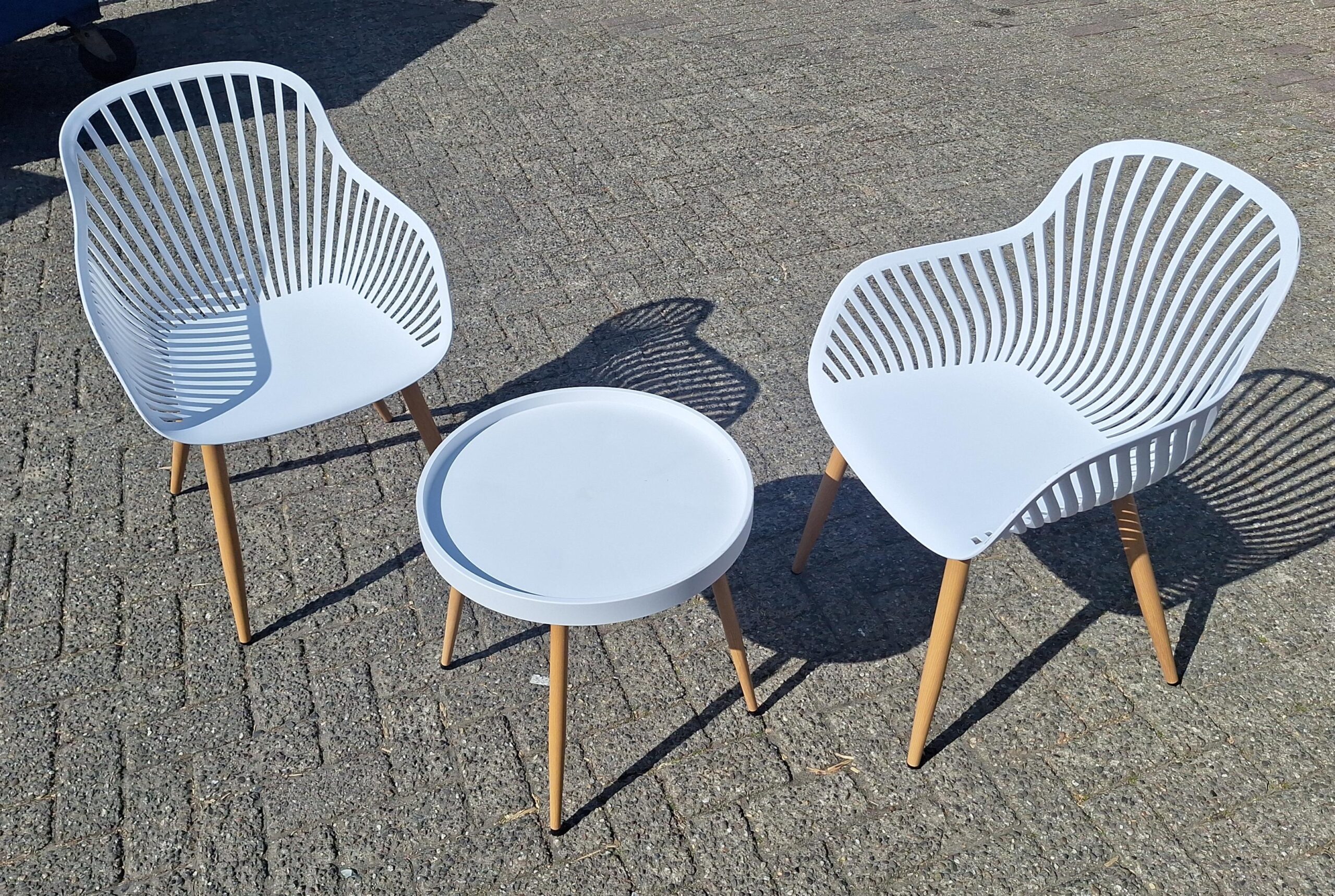 Tuinsetje Gitte wit 3-delig