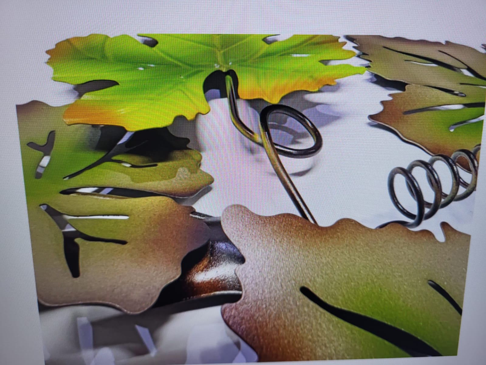 Wanddekoration XXL Weintraubenzweige 205cm