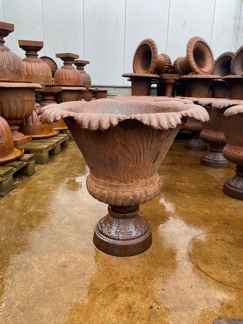 Garden Vase Tapered Cast Iron 68cm