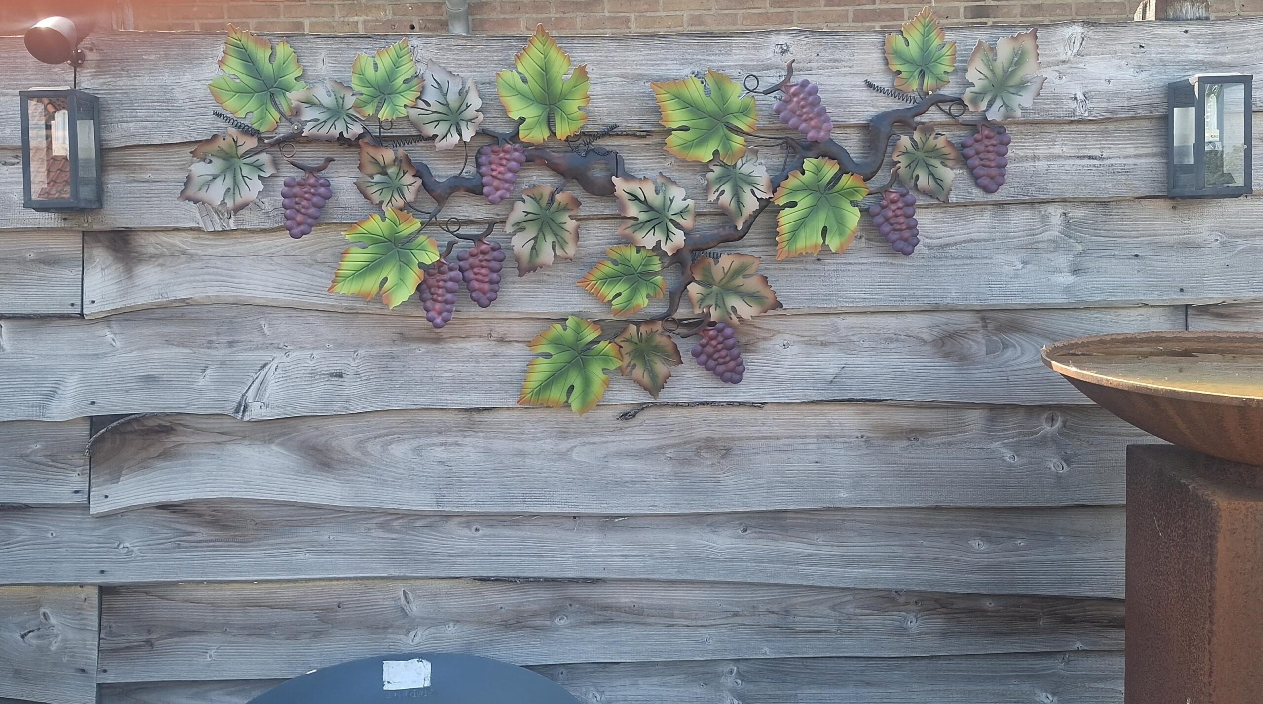 Wanddekoration XXL Weintraubenzweige 205cm