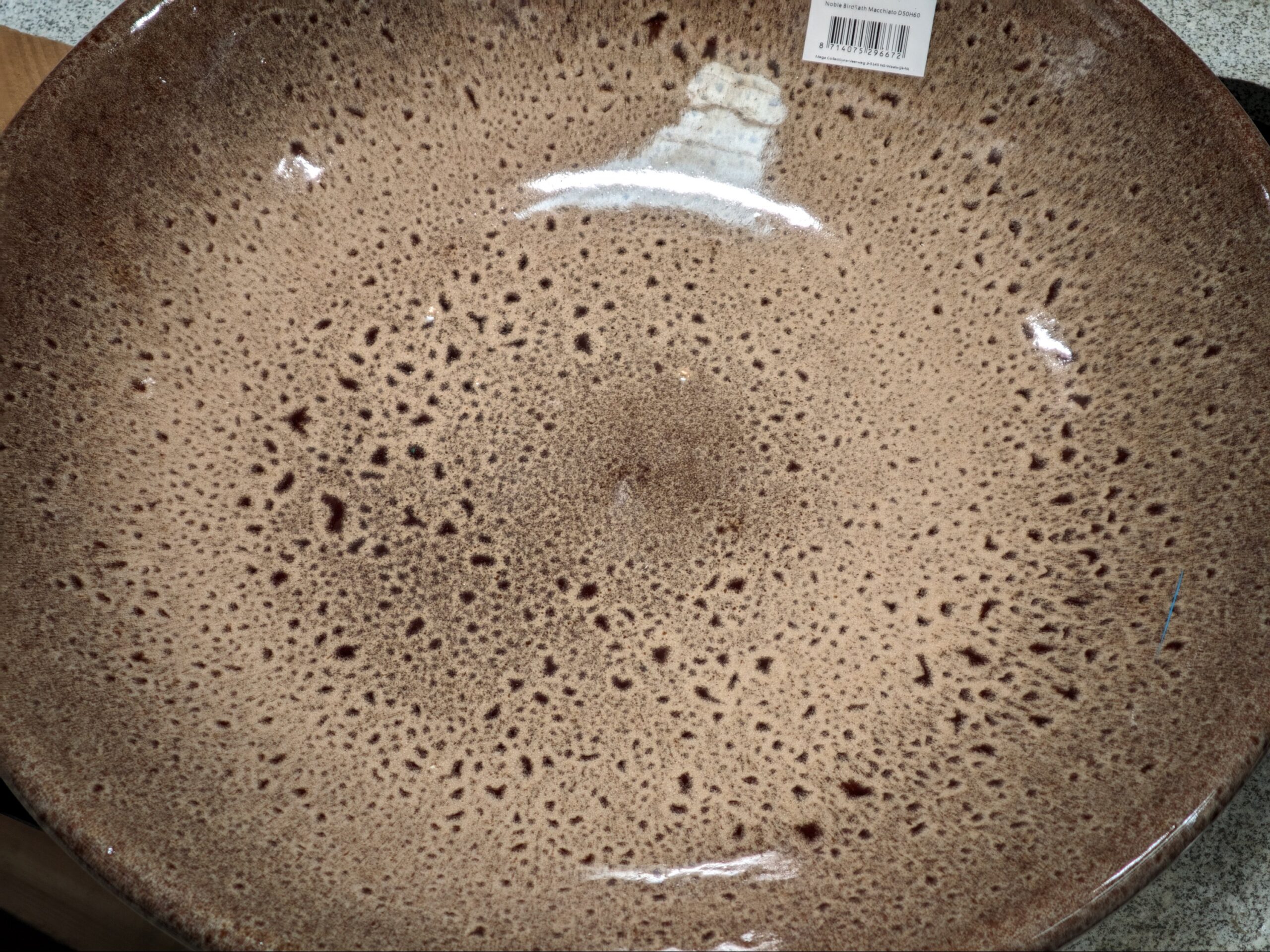 Vogel-Trinkschale Keramik Oase Macchiato 60cm