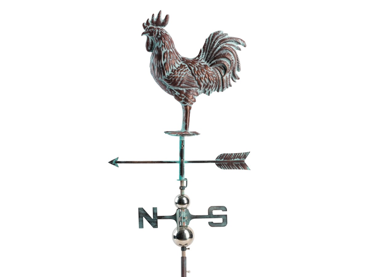 Windwijzer metaal Haan 212cm