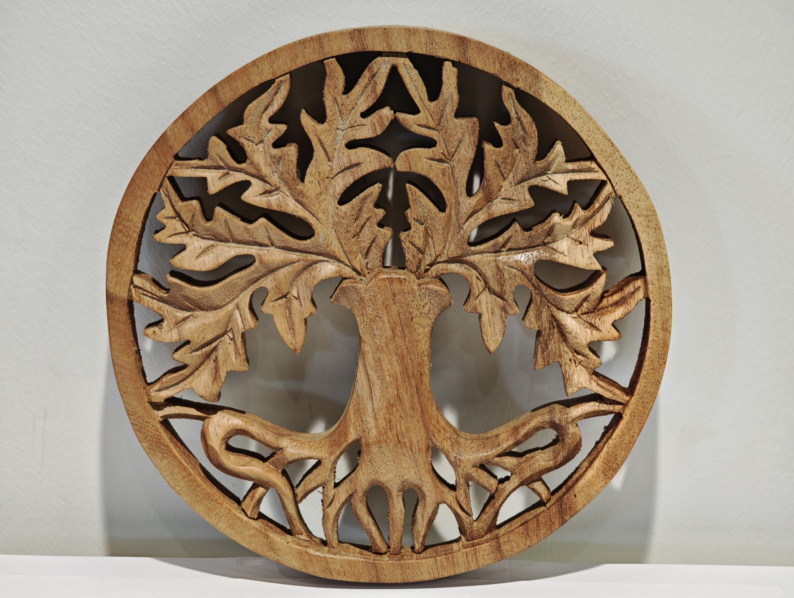 Wall panel wood oak tree with leaf 20cm eliassen.nl